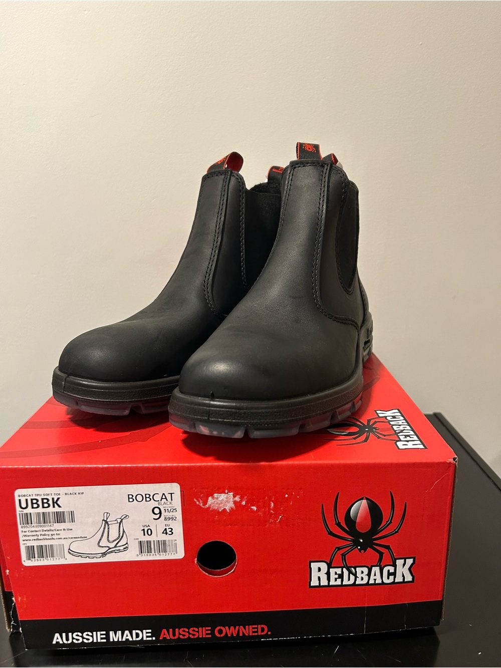 Bobcat Black Work Chelsea Boots for Men
